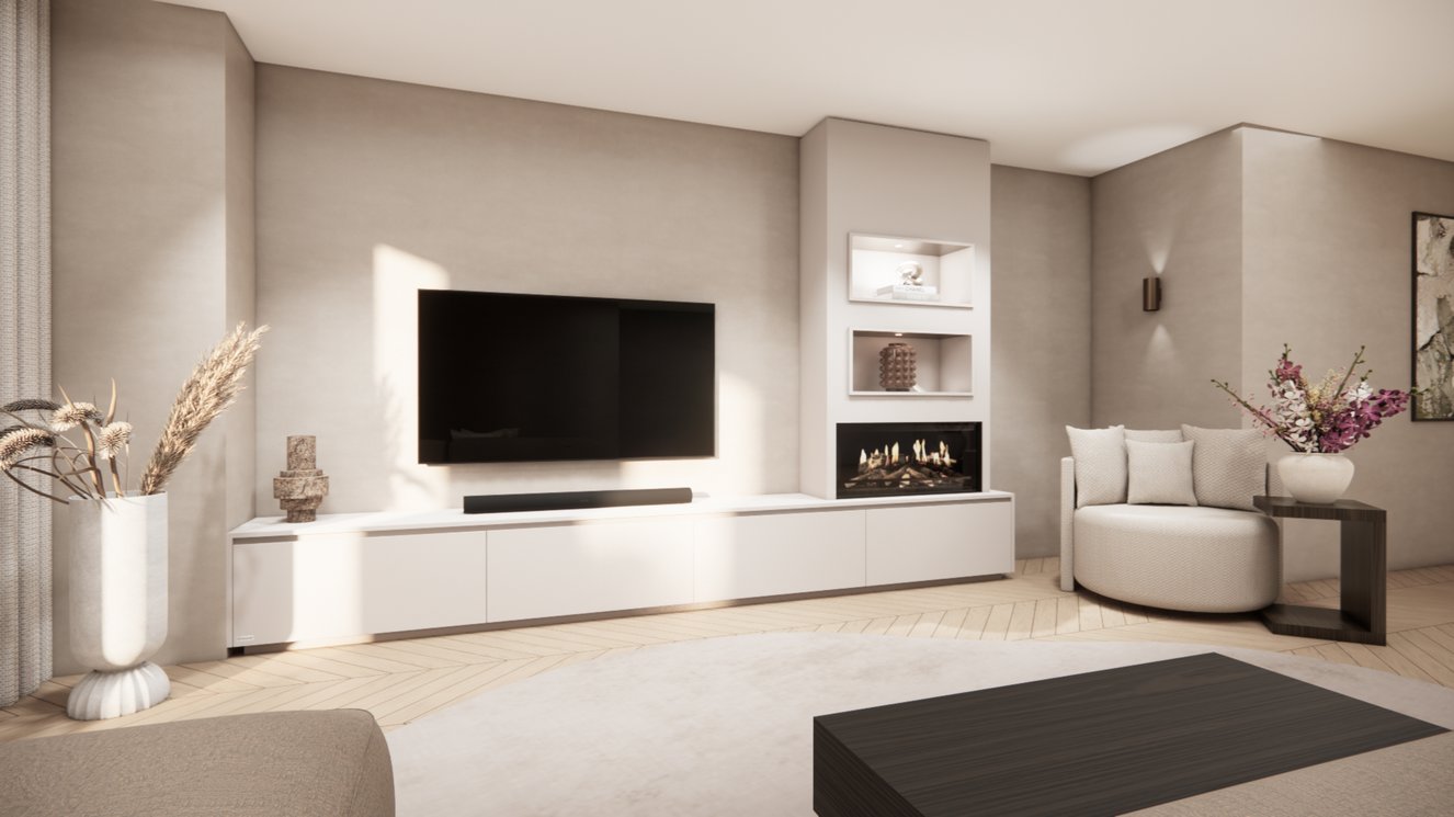 Tv-Meubel	Mason Kalfire	E-ONE	100F 4-kleppen Chimney Excellent
