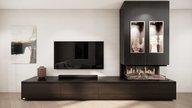 tv meubel met koof en Kalfire elektrische haard e-one 100S