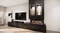 tv meubel met koof en Kalfire elektrische haard e-one 100S