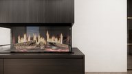 tv meubel met koof en Kalfire elektrische haard e-one 100S