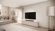 puuur tv meubel met zwevende kast met deuren 