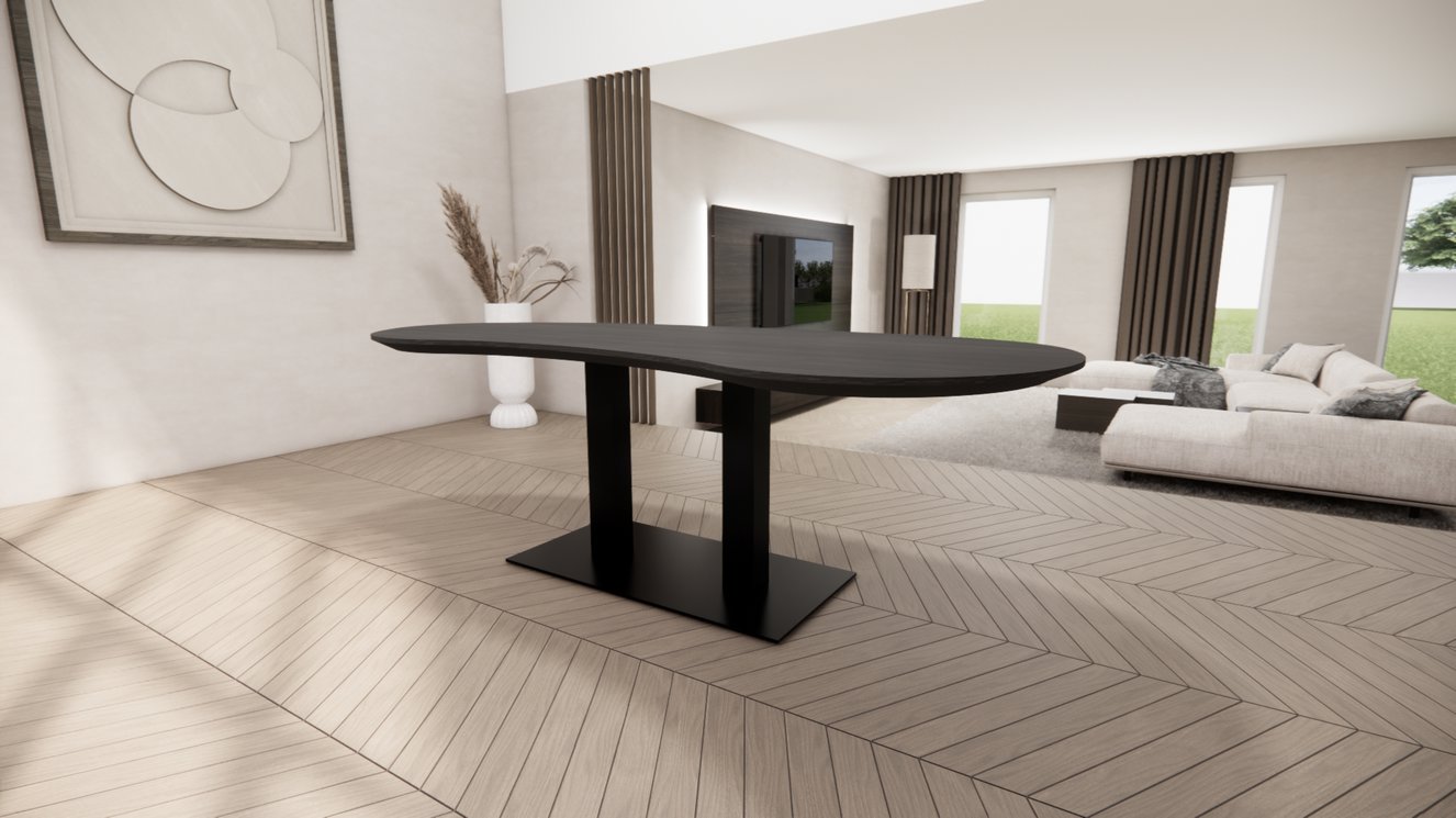 Caserta Eettafel Organisch Amalfi Eiken