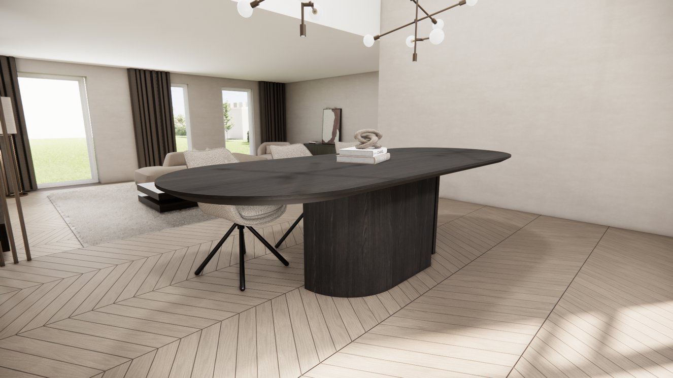 Demi Luna Eettafel Pil Eiken