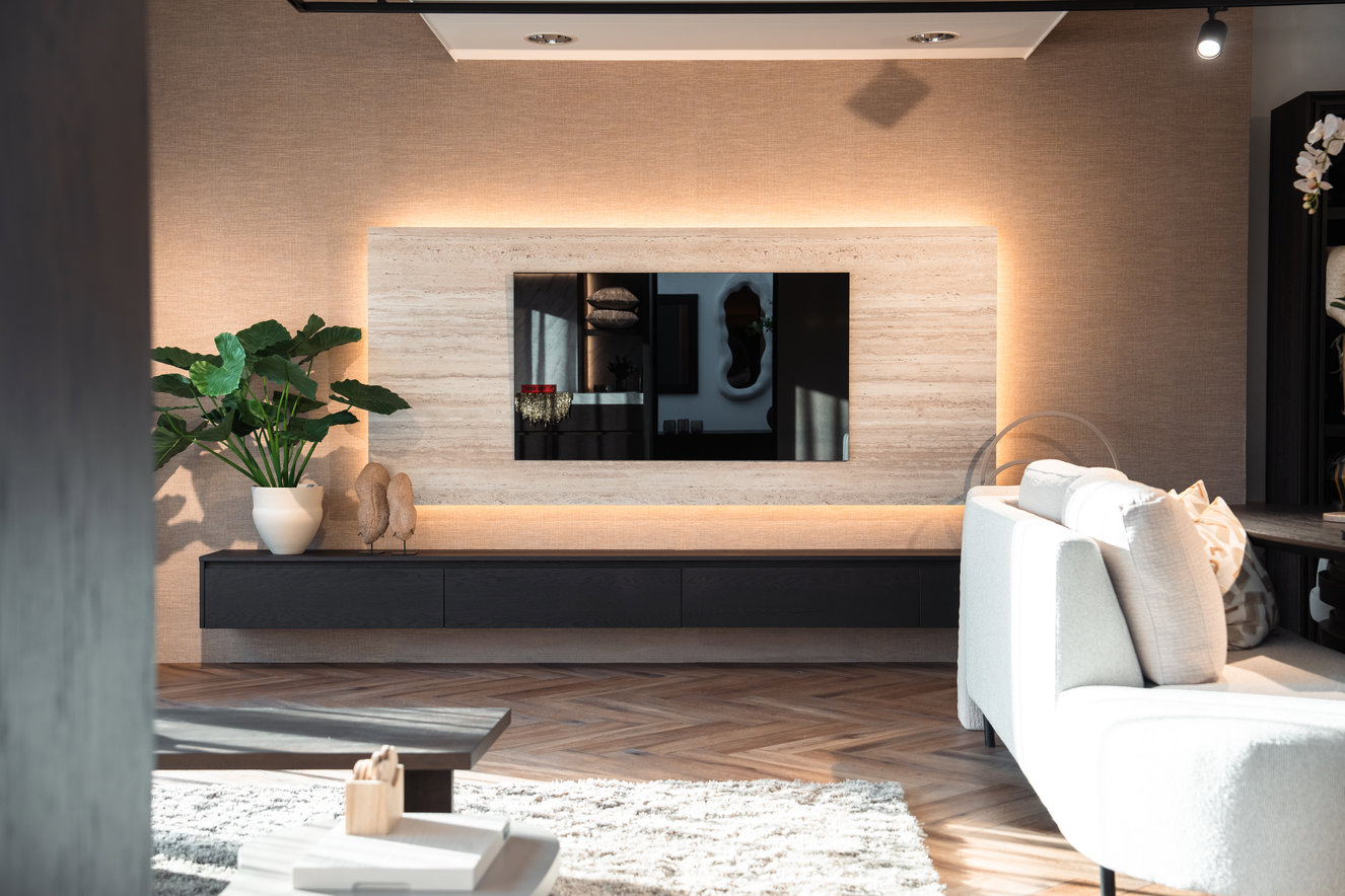 Travertin	Melamine TV-paneel