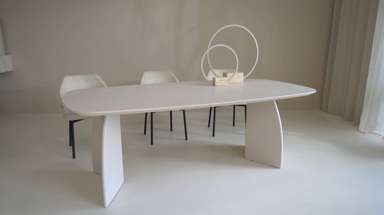 Amalfi Eettafel Deens	Ovaal Eiken