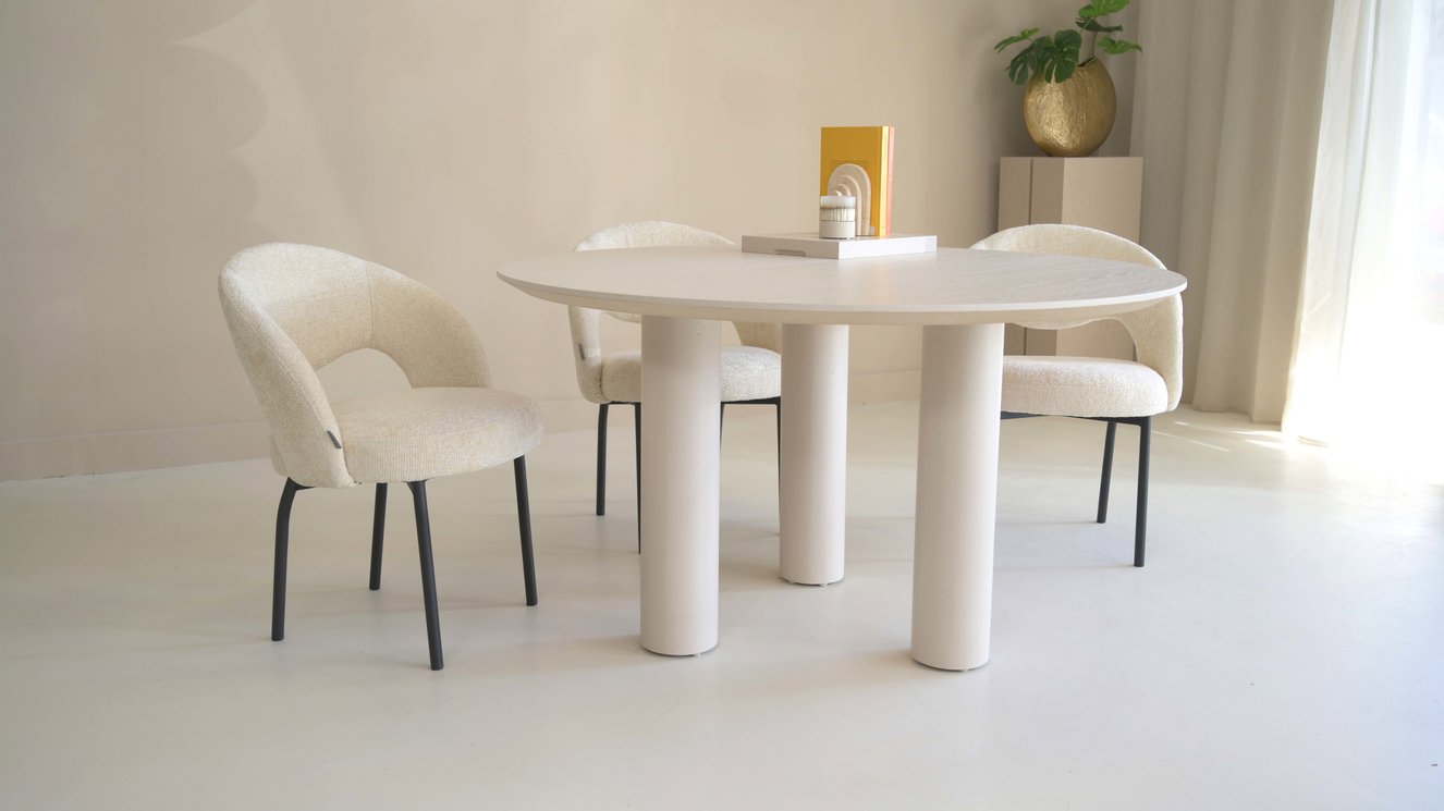 Palermo Eettafel Rond Eiken