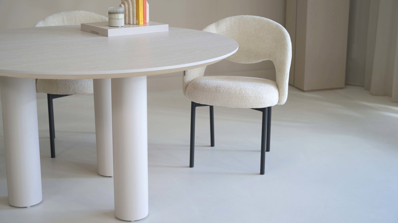 Palermo Eettafel Rond Eiken