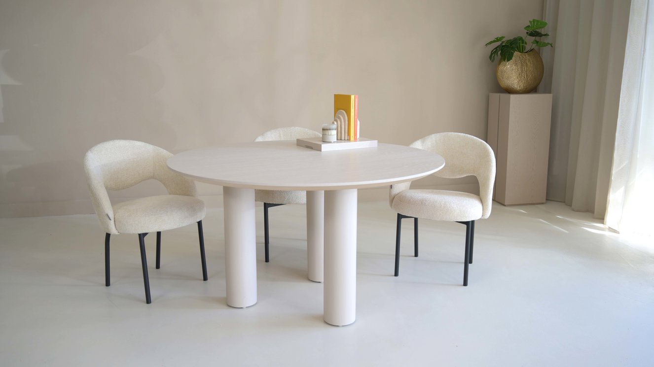 Palermo Eettafel Rond Eiken