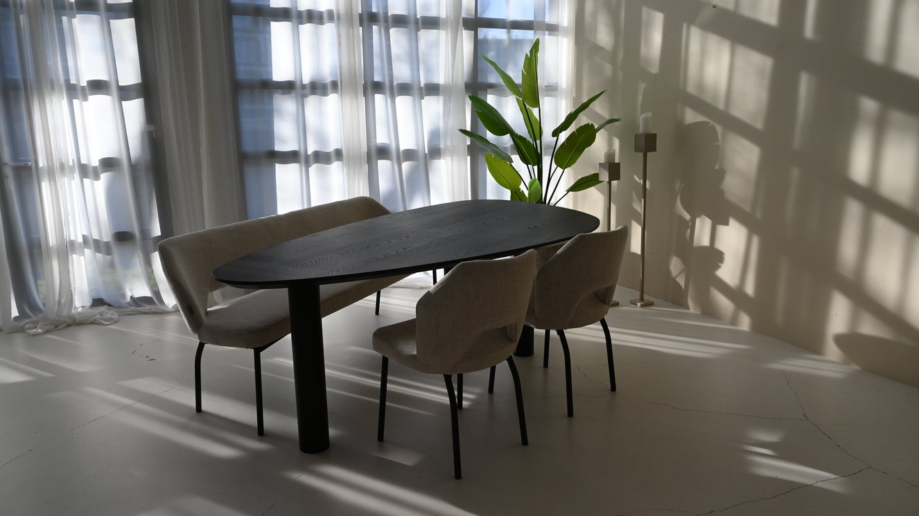 Palermo Eettafel Kiezel Eiken