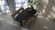 Palermo Eettafel Kiezel Eiken