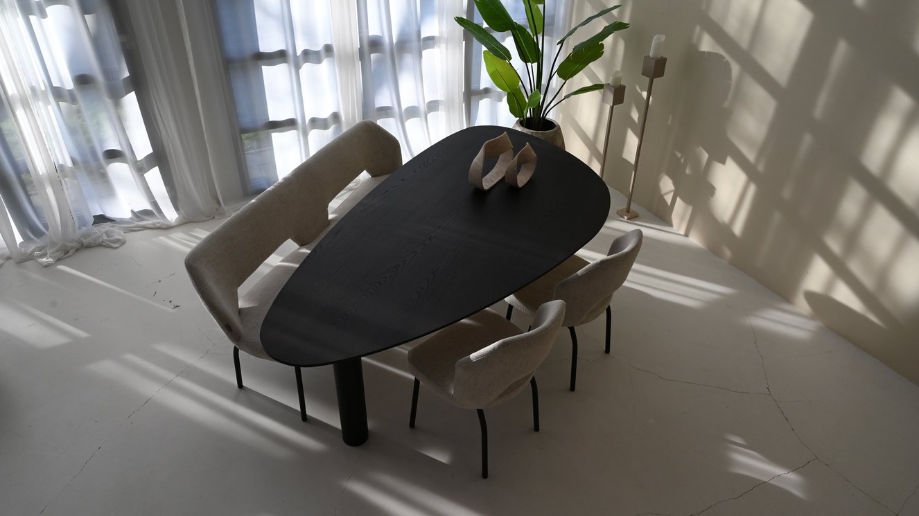 Palermo Eettafel Kiezel Eiken