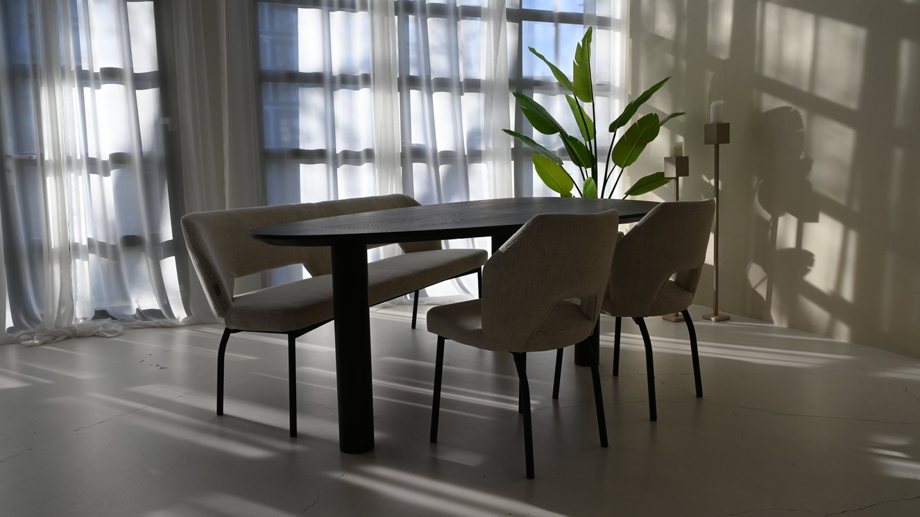 Palermo Eettafel Kiezel Eiken