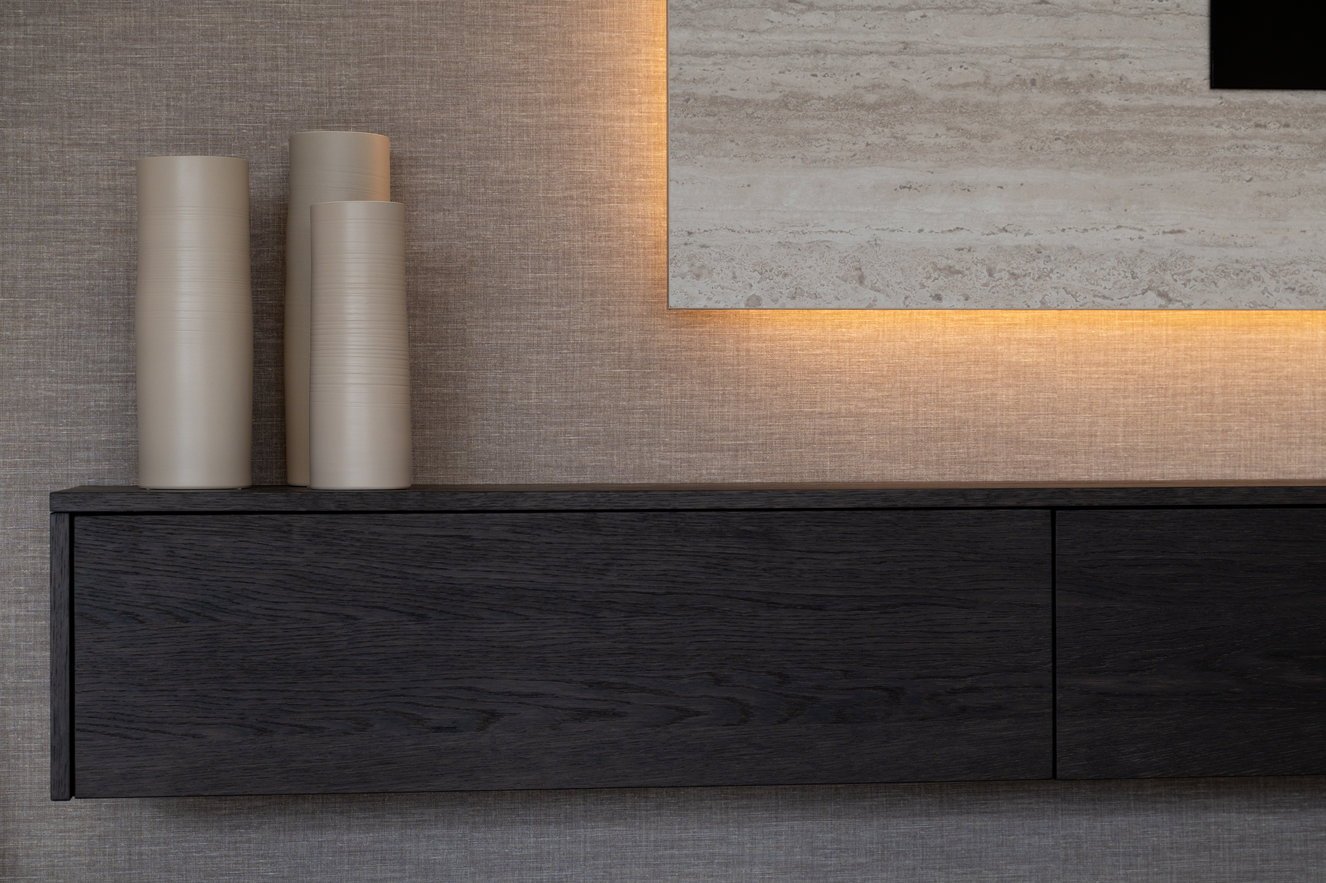 Travertin	Melamine TV-paneel