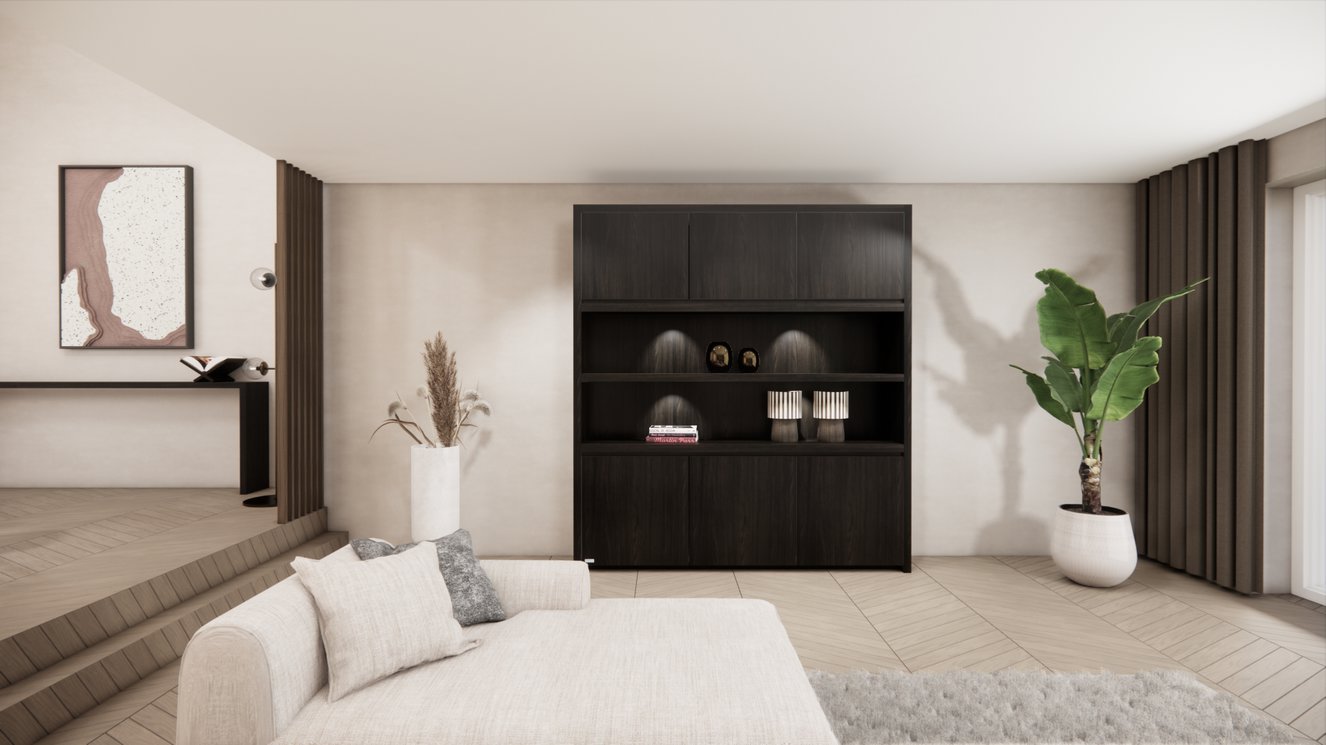 Franklin Vakkenkast King-size 170-220	cm Eiken