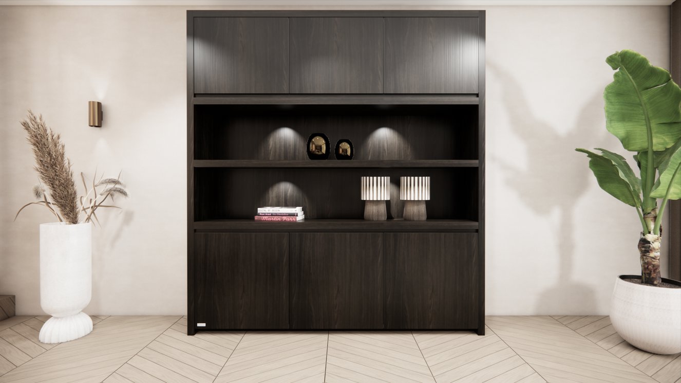 Franklin Vakkenkast King-size 170-220	cm Eiken