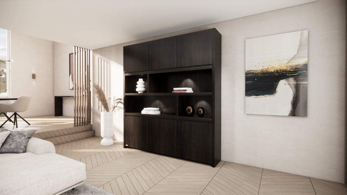 Franklin Vakkenkast King-size 170-220	cm Eiken