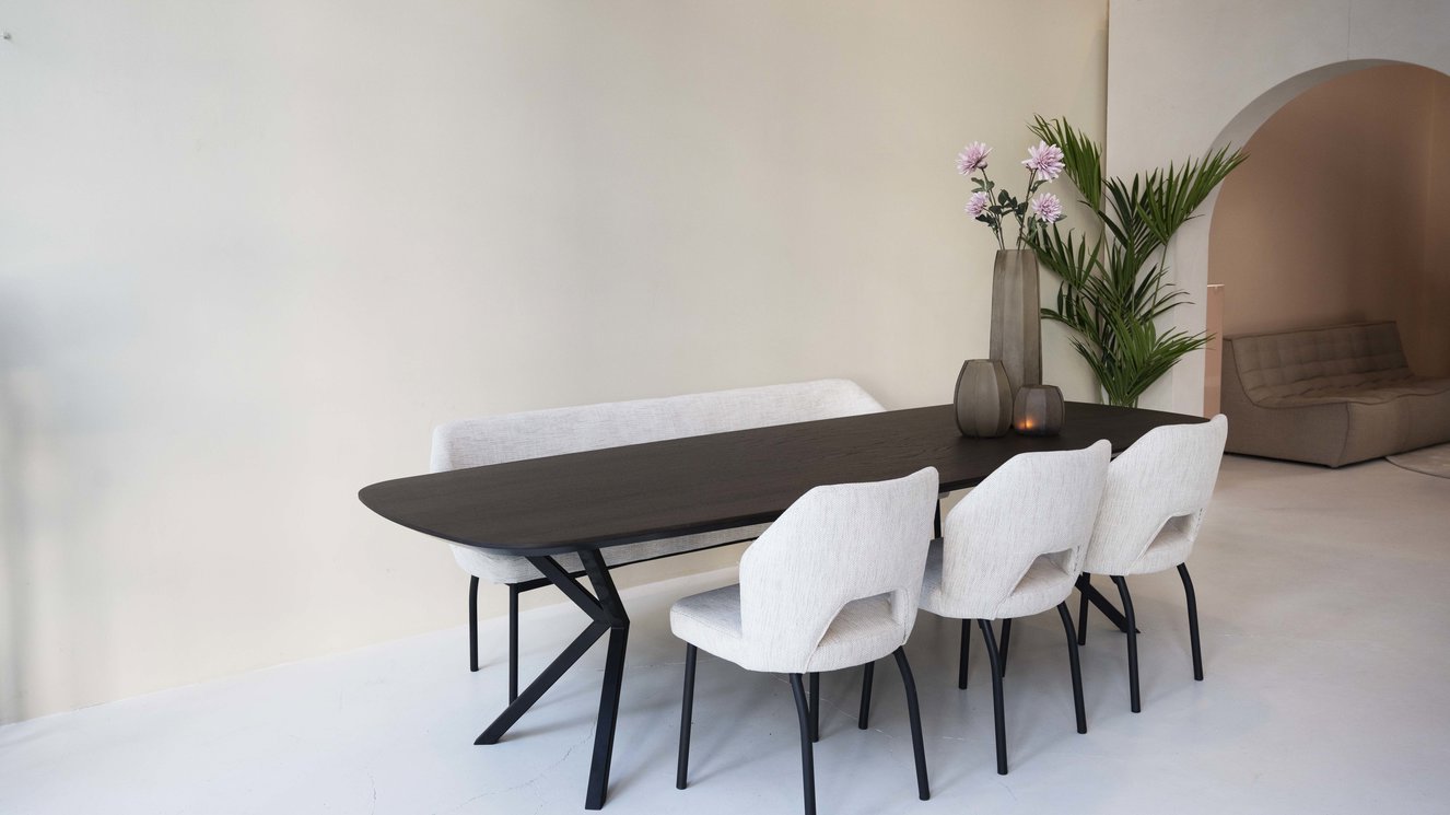 Capri Eettafel Deens	Ovaal Eiken