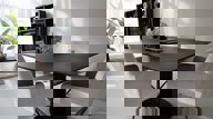 Vierkante eettafel Modena met stalen poot | PUUUR