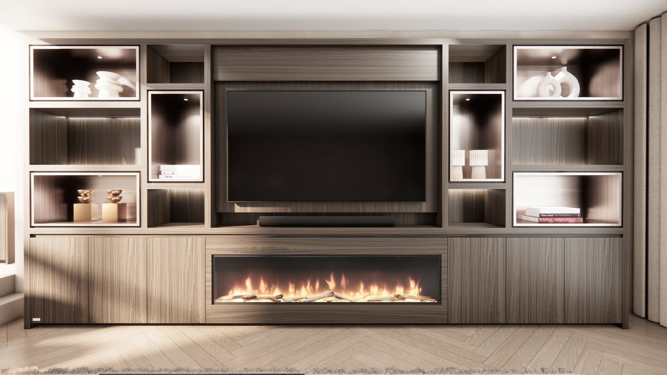 Gatsby Cinewall Royal-size 420-480	cm Eiken Dimplex