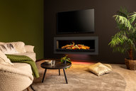 Kalfire E65 - Design Frame - small living room - orange led