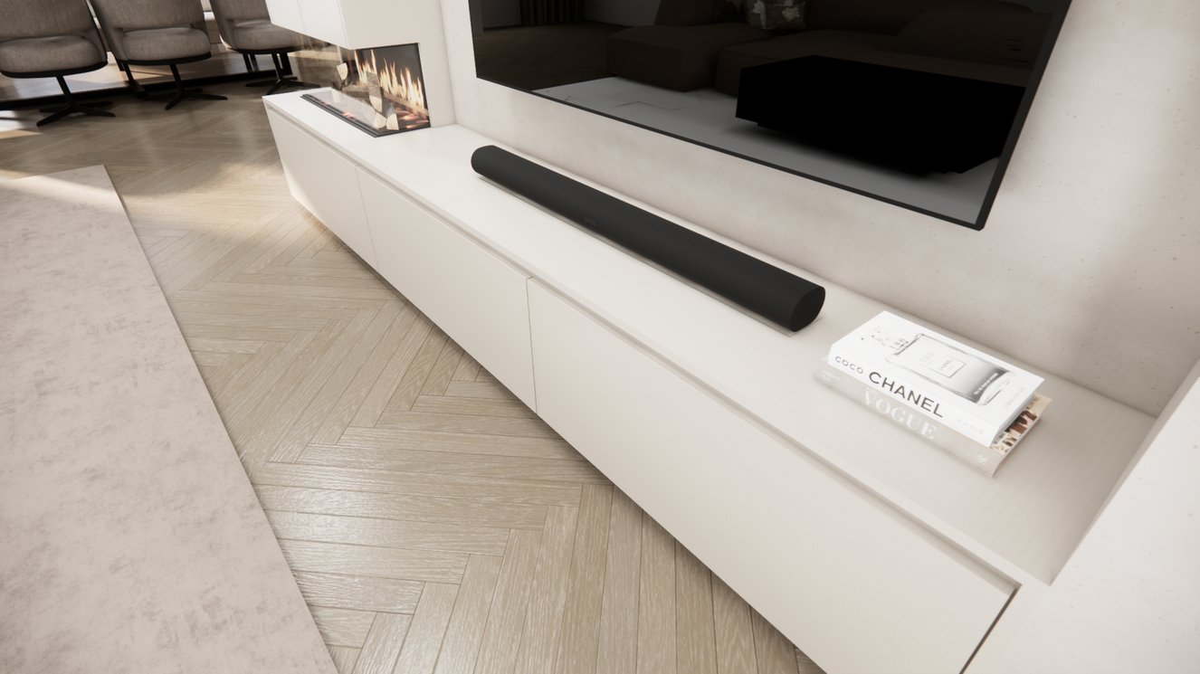 Mason British	Fires	870 TV-Meubel 3-kleppen Chimney Royal