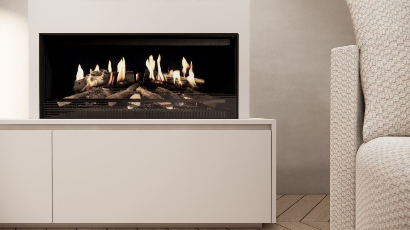 Mason Kalfire	E-ONE	100F TV-Meubel 4-kleppen Chimney Majestic