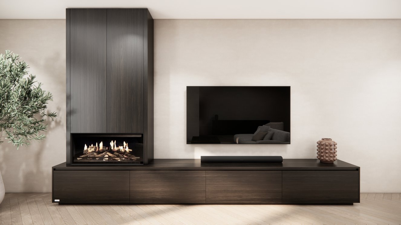 Mason Kalfire	E-ONE	100F TV-Meubel 4-kleppen Chimney Royal