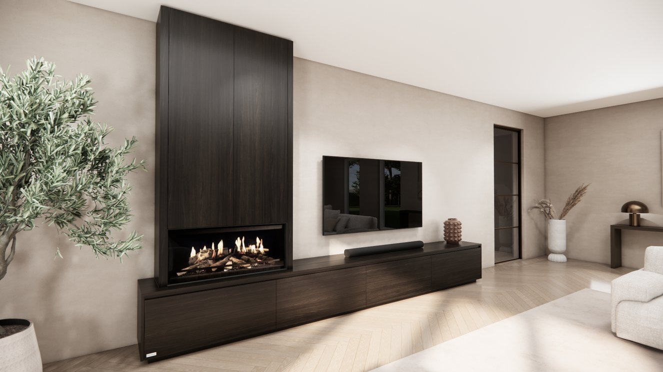 Mason Kalfire	E-ONE	100F TV-Meubel 4-kleppen Chimney Royal