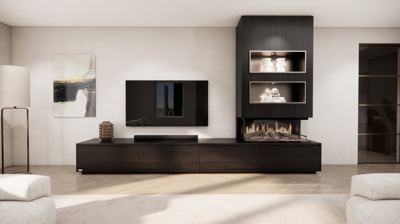 Mason Kalfire	E-ONE	100S TV-Meubel 4-kleppen Chimney Excellent