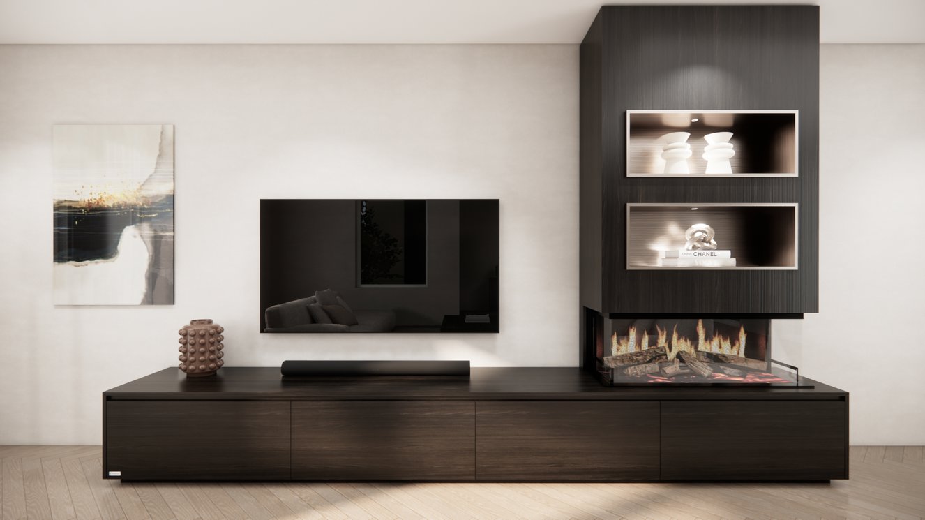 Mason Kalfire	E-ONE	100S TV-Meubel 4-kleppen Chimney Excellent