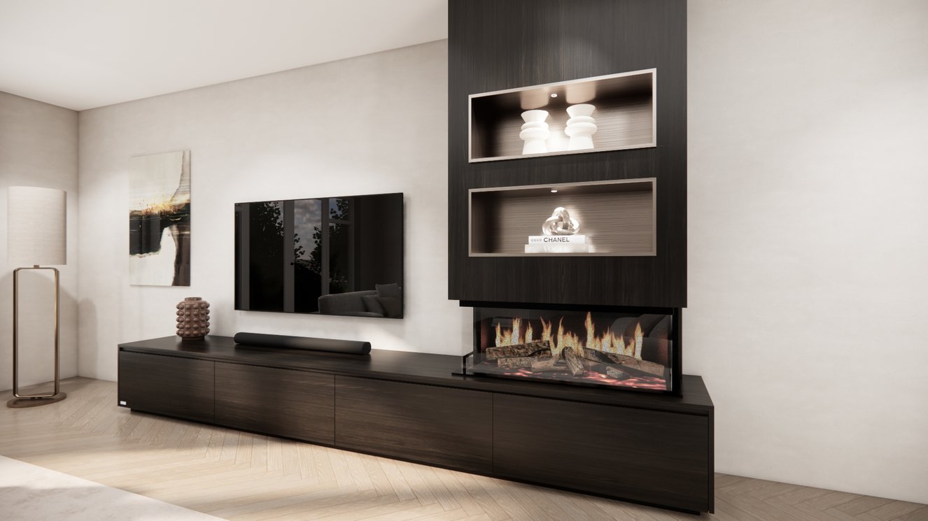 Mason Kalfire	E-ONE	100S TV-Meubel 4-kleppen Chimney Excellent