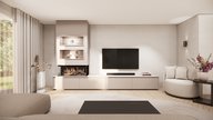 tv meubel met koof en Kalfire elektrische haard e-one 100S