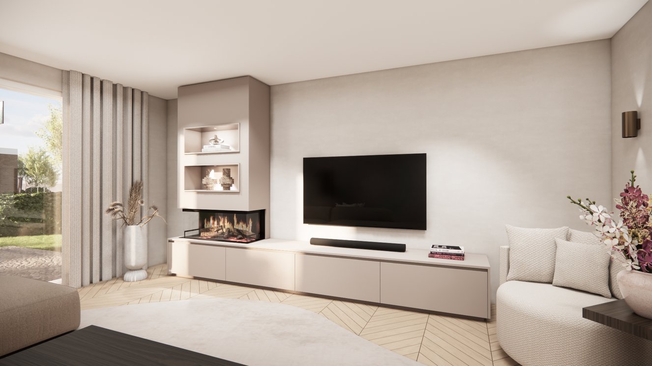 Mason Kalfire	E-ONE	100S TV-Meubel 4-kleppen Chimney Excellent