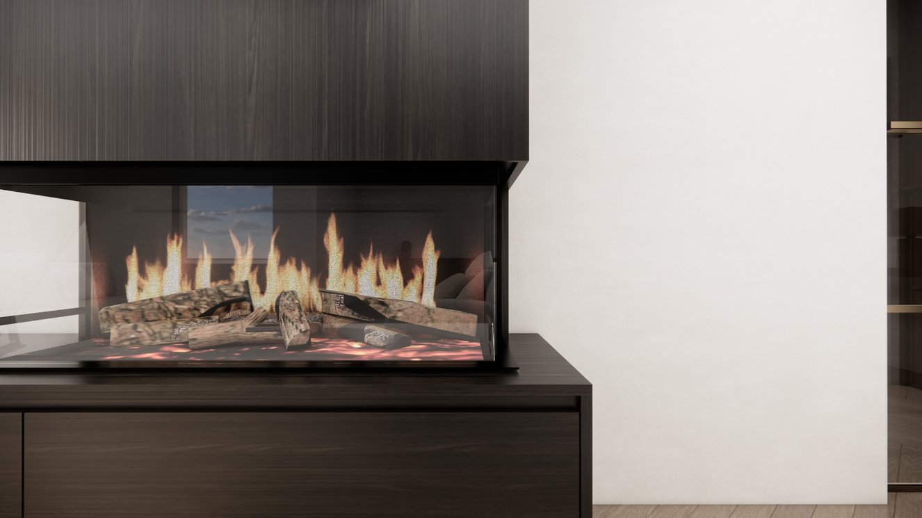 Mason Kalfire	E-ONE	100S TV-Meubel 4-kleppen Chimney Grand