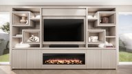 Monroe Cinewall King-size 350-410 cm Eiken British Fires 1600