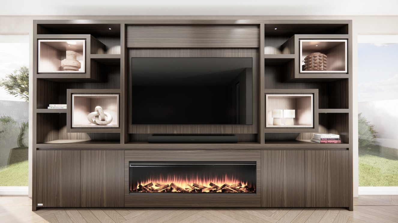 Monroe Cinewall King-size 350-410	cm Eiken British	Fires