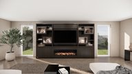 Monroe Cinewall King-size 350-410 cm Eiken British Fires 1600