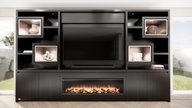 Monroe Cinewall King-size 350-410 cm Eiken British Fires 1600