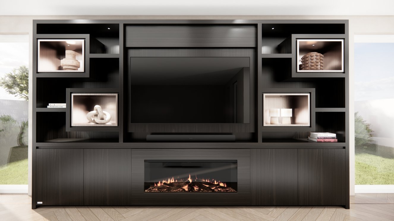 Monroe Cinewall King-size 350-410	cm Eiken British	Fires