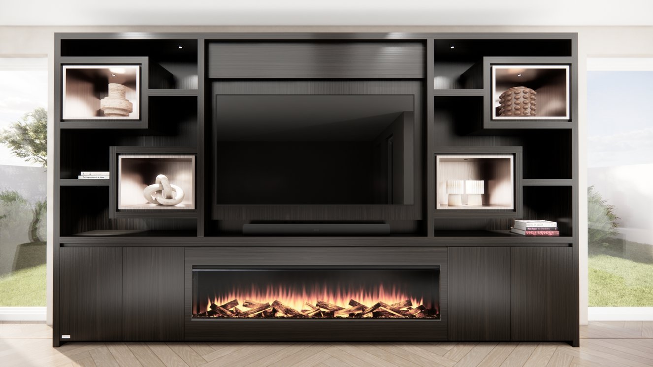 Monroe Cinewall King-size 350-410	cm Eiken British	Fires