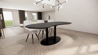 Sorrento Tafel Metalen Poot Rond