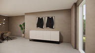 MDF dressoir staand op poot met 4 deuren | PUUUR