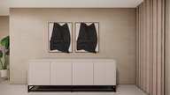 MDF dressoir staand op poot met 4 deuren | PUUUR